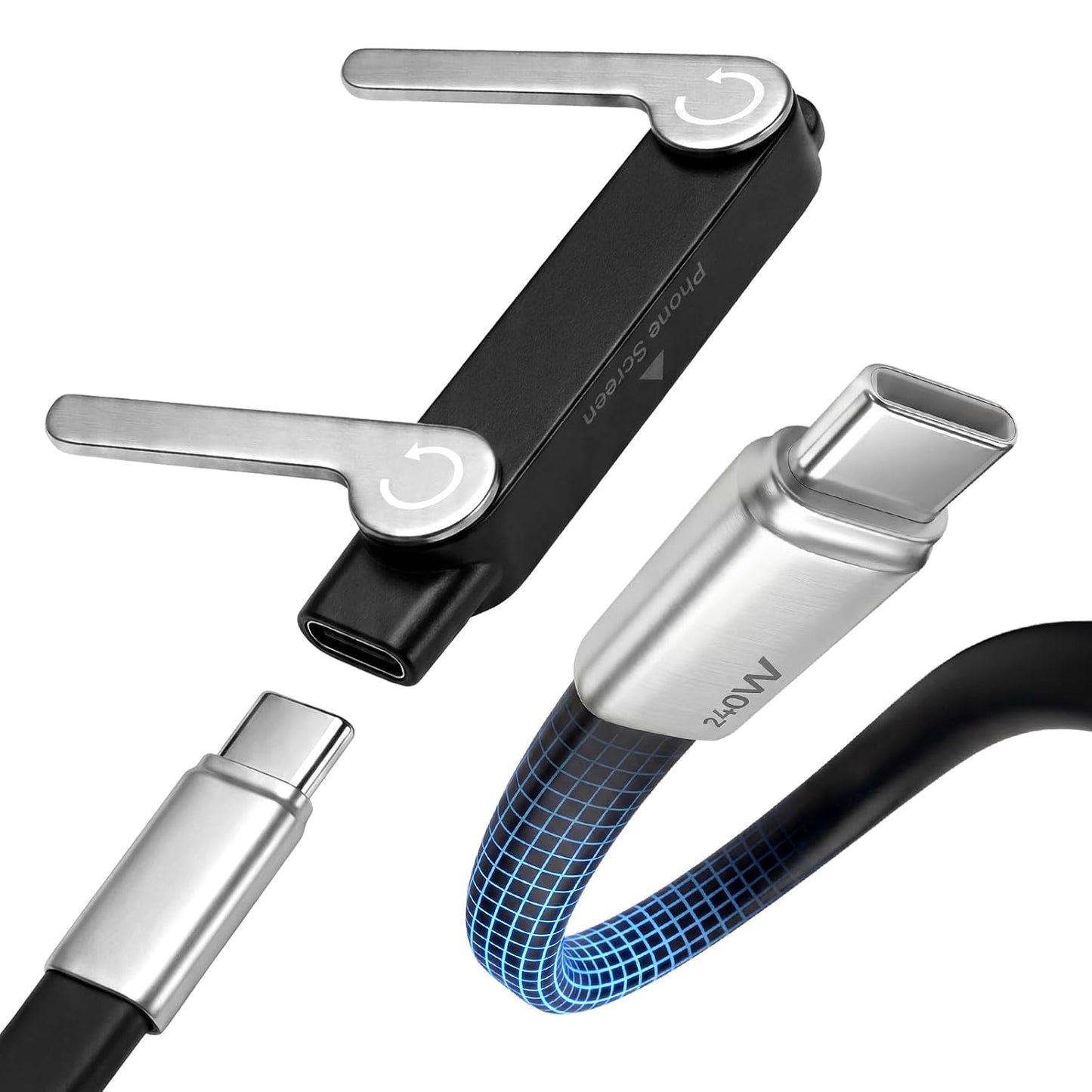 Type-C Fast Charging Cable With Detachable Stand VIP