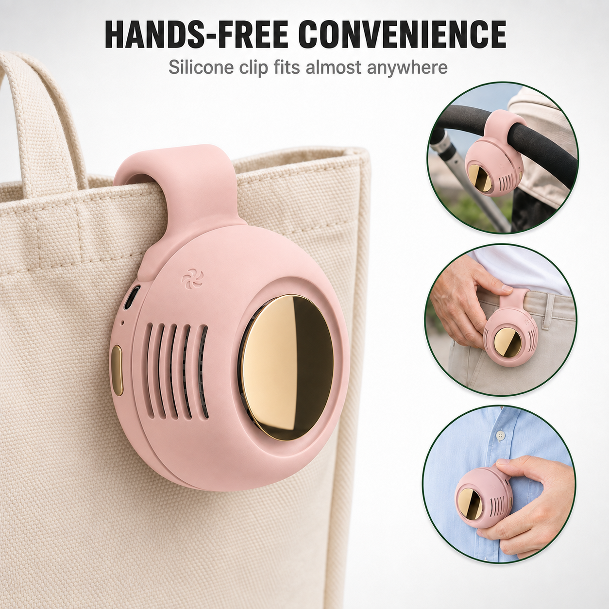 Portable Clip-On AC Fan.