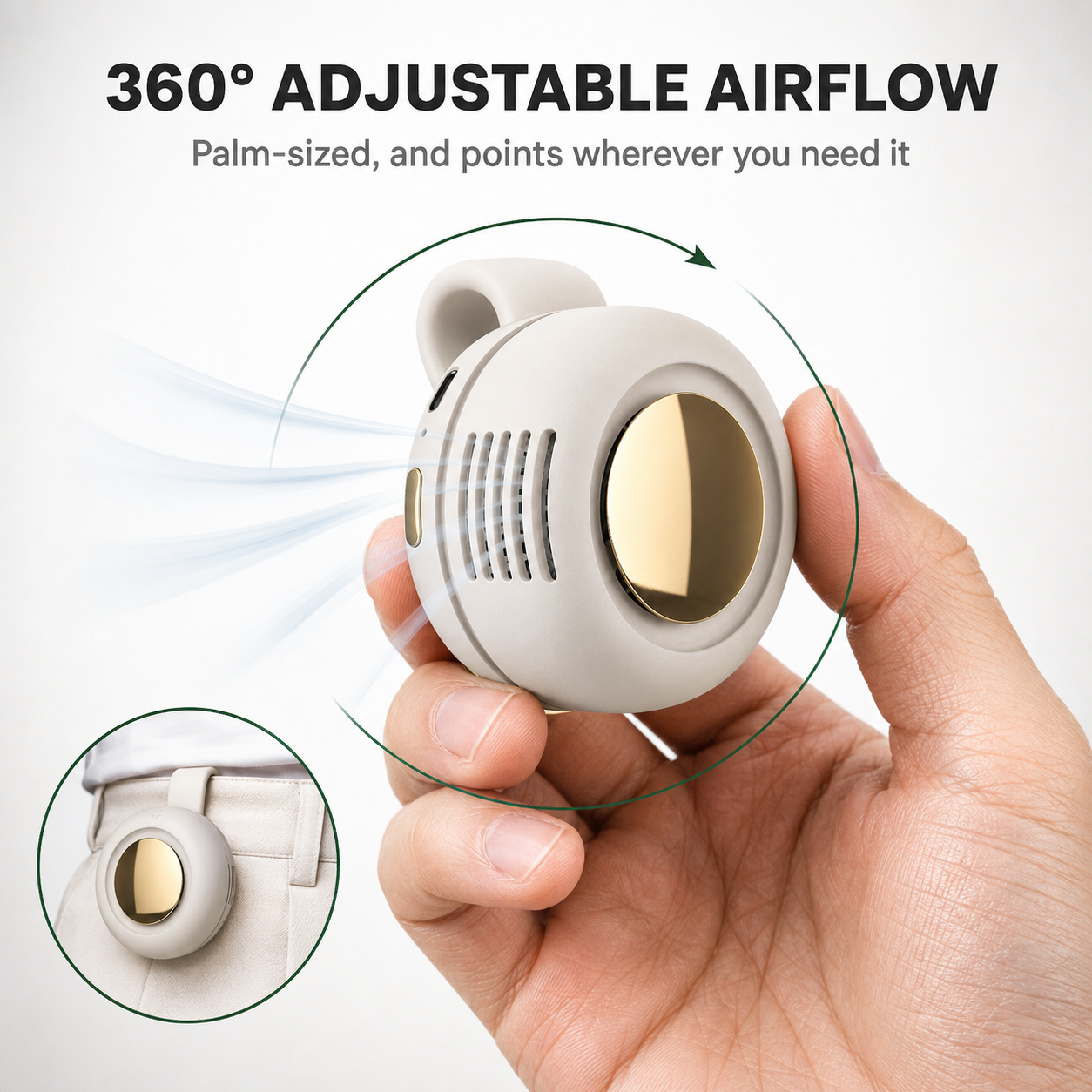 Portable Clip-On AC Fan.