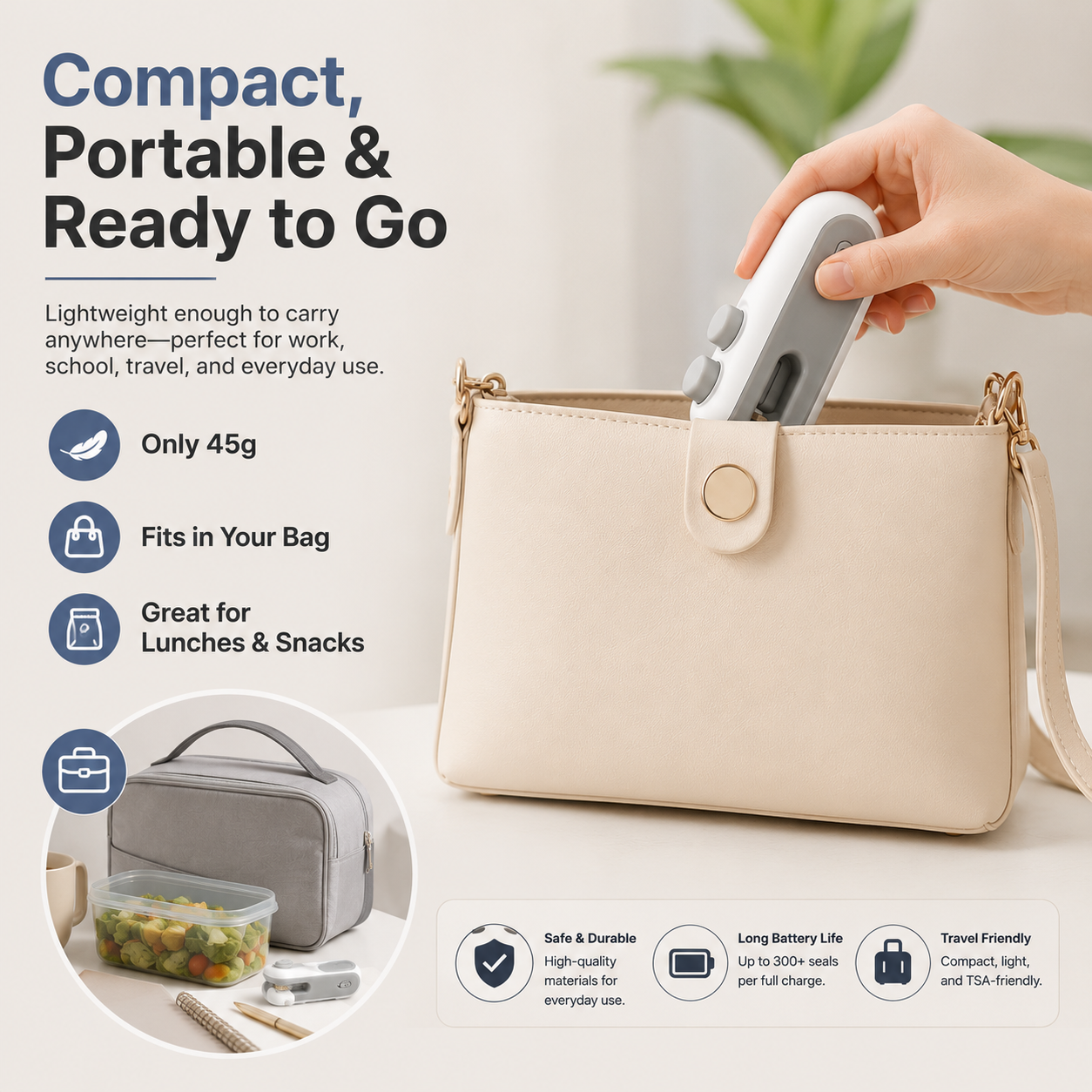 Rechargeable 2-in-1 Bag Sealer & Opener VIP