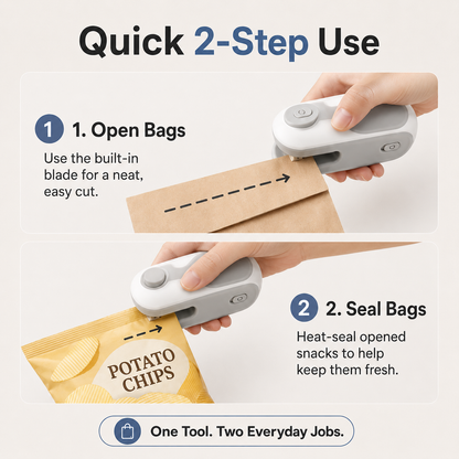 Rechargeable 2-in-1 Bag Sealer & Opener VIP