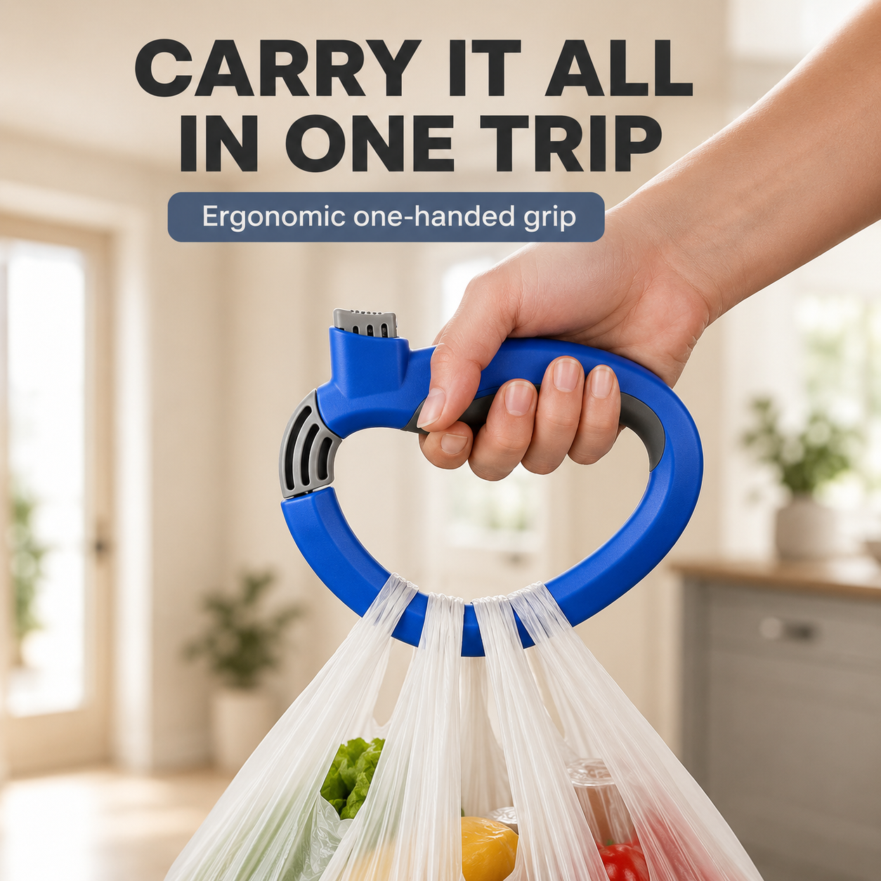 Grocery Bag Carrier Holder.