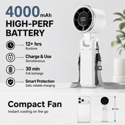 Handheld Portable AC Fan.