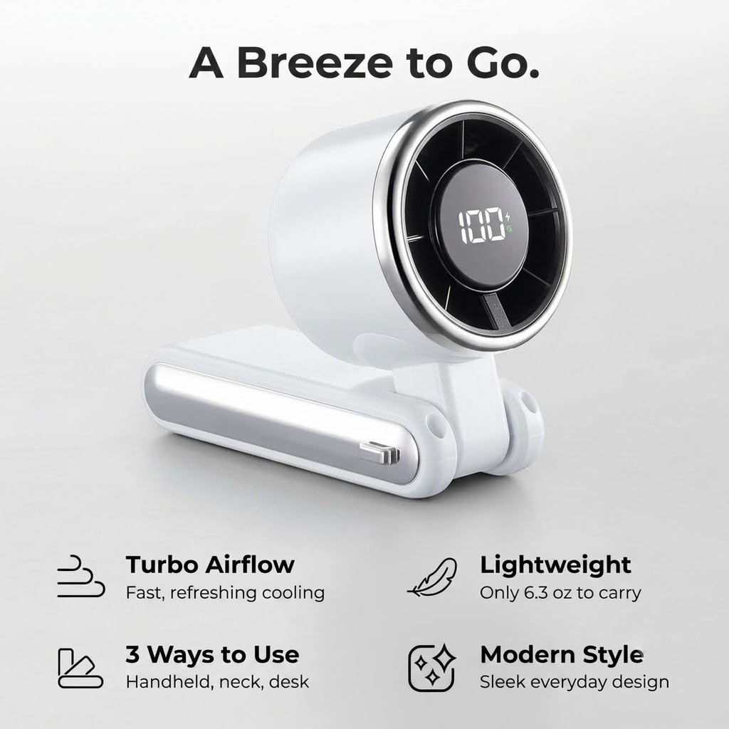 Portable Handheld AC Fan