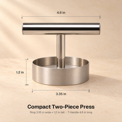 Stainless Steel Burger Patty Press