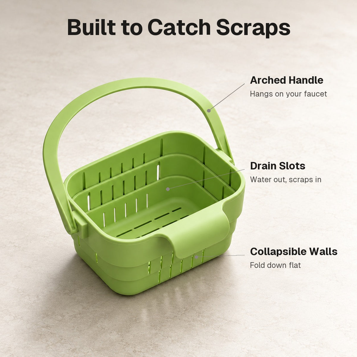 Hanging Sink Strainer Basket features