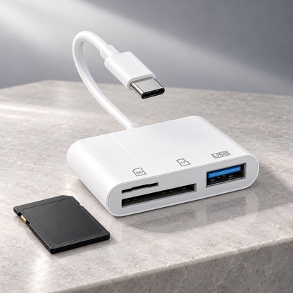 3-in-1 USB-C SD Card Reader